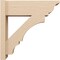 Ekena Millwork 8-in W x 24-in D x 24-in H Balboa Trad Rough Cedar Woodgrain TimberThane Outlooker, Primed Tan OUTUR080X24X24BOA04RCPR - alternate 5